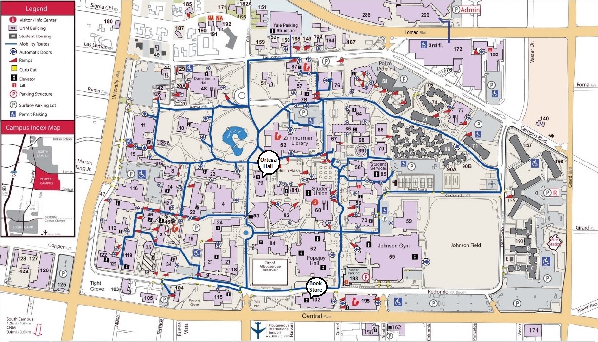 UNM Campus Map