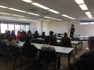 High school student visit